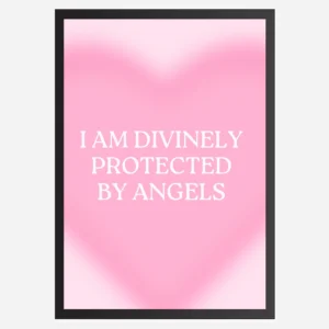 I am divinely protected by angels - Wall Art A3 Size Photo Frame (297 x 420 mm)